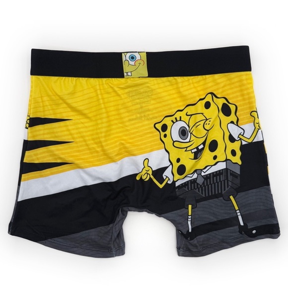 SpongeBob SquarePants Crazy Boxer Briefs Mens Medium Underwear Nickelodeon Gift - Picture 3 of 7